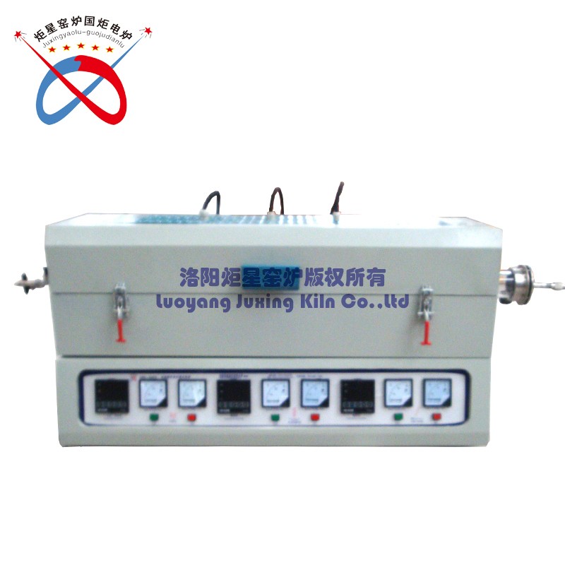 High Temperature Three Heating Zone Tube Furnace With Gas Control Cabinet