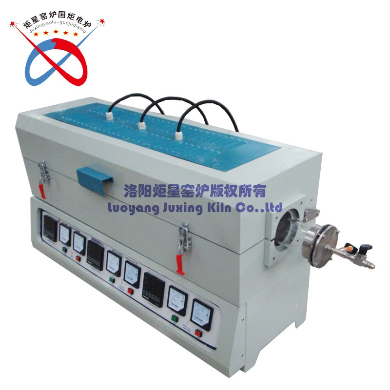 High Temperature Three Heating Zone Tube Furnace With Gas Control Cabinet