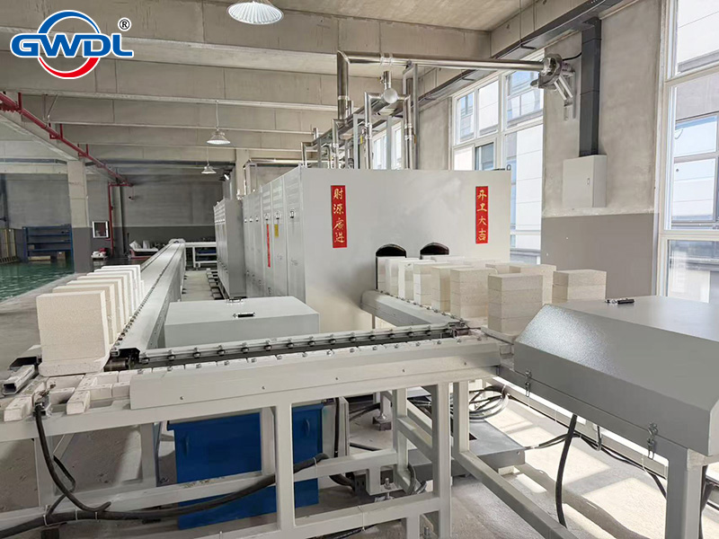 GWDL-1700-degree high-temperature double-hole fully automatic internal circulation pusher-type electric kiln